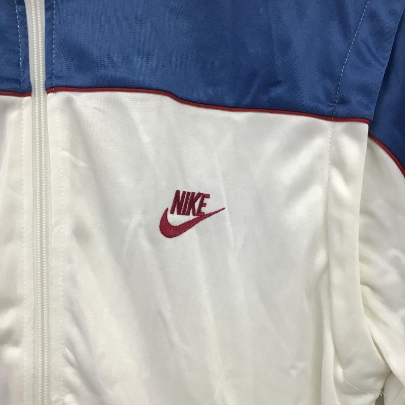 ナイキ NIKE ジャケット、上着 ジャンパー、ブルゾン ジップアップジャケット アウター 古着 ジャージ L ロゴ、文字 水色 / ライトブルー / X アイボリー / アイボリー / メンズ USED 古着 中古 10161728