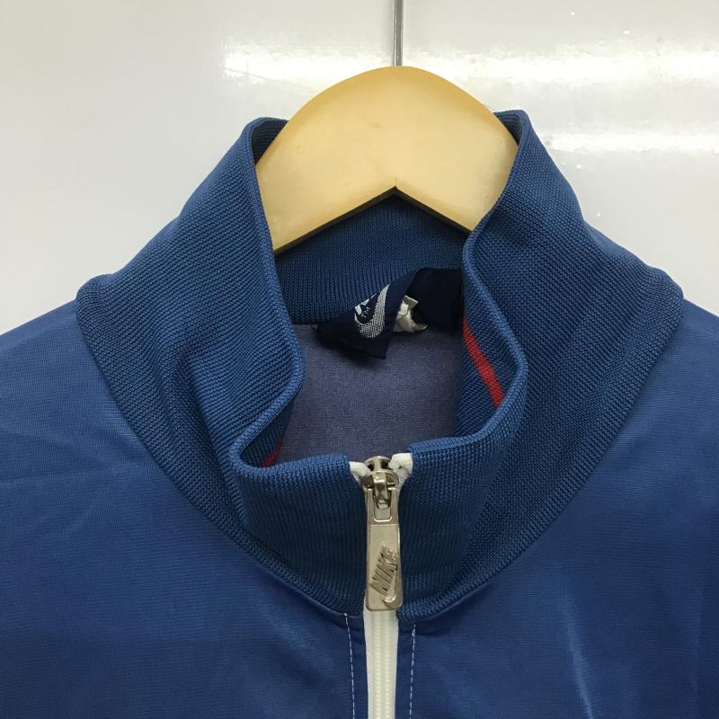ナイキ NIKE ジャケット、上着 ジャンパー、ブルゾン ジップアップジャケット アウター 古着 ジャージ L ロゴ、文字 水色 / ライトブルー / X アイボリー / アイボリー / メンズ USED 古着 中古 10161728