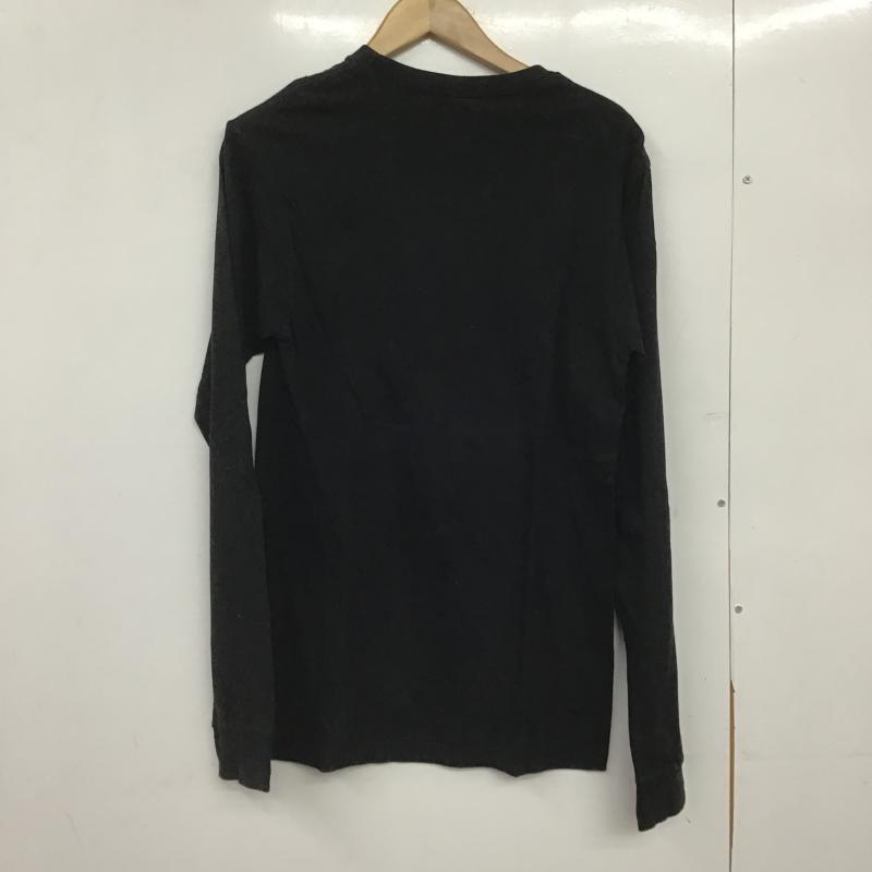 ボルコム VOLCOM Tシャツ 長袖 長袖カットソー プリントカットソー クルーネック S ロゴ、文字 黒 / ブラック / black メンズ USED 古着 中古 10161729