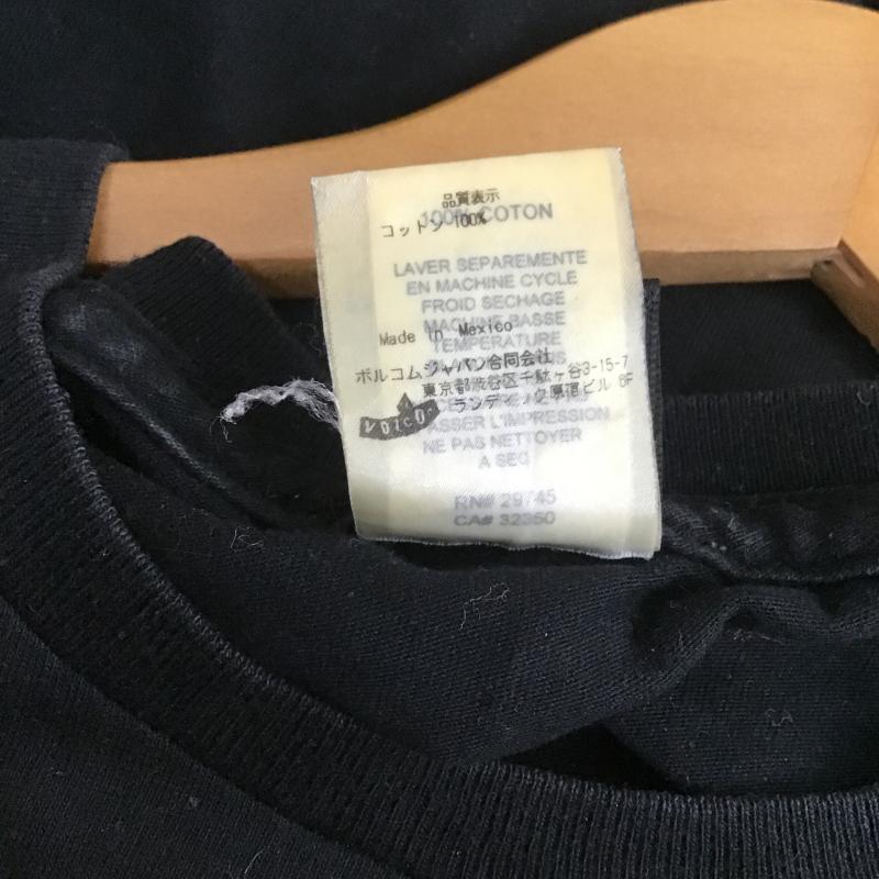 ボルコム VOLCOM Tシャツ 長袖 長袖カットソー プリントカットソー クルーネック S ロゴ、文字 黒 / ブラック / black メンズ USED 古着 中古 10161729