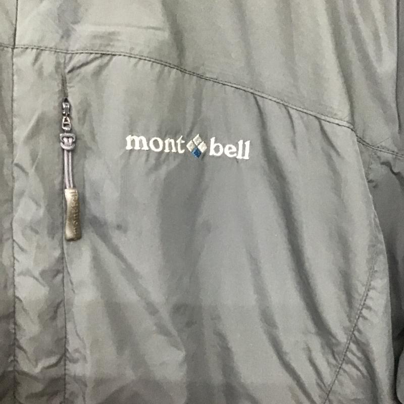 モンベル mont-bell ジャケット、上着 ジャンパー、ブルゾン ジップアップジャケット ナイロンジャケット アウター L ロゴ、文字 灰 / グレー / gray メンズ USED 古着 中古 10161731