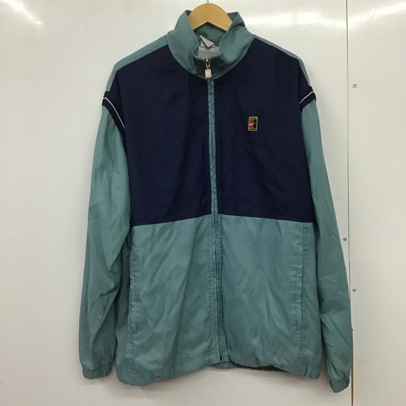 ナイキ NIKE ジャケット、上着 ジャンパー、ブルゾン ジップアップジャケット アウター 古着 ジャージ L ロゴ、文字 水色 / ライトブルー / メンズ USED 古着 中古 10161732