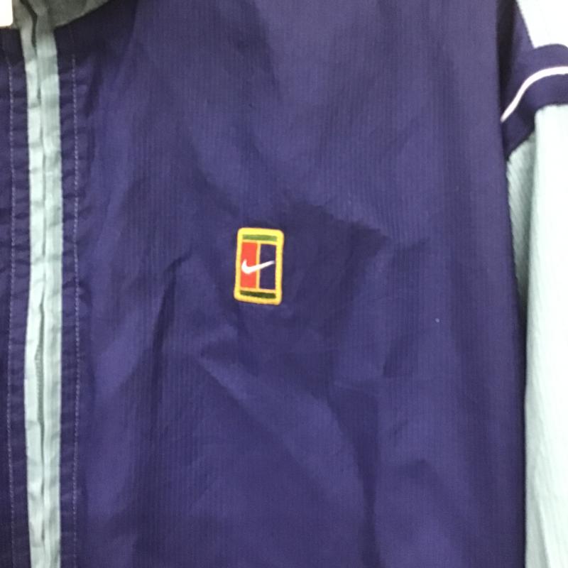 ナイキ NIKE ジャケット、上着 ジャンパー、ブルゾン ジップアップジャケット アウター 古着 ジャージ L ロゴ、文字 水色 / ライトブルー / メンズ USED 古着 中古 10161732