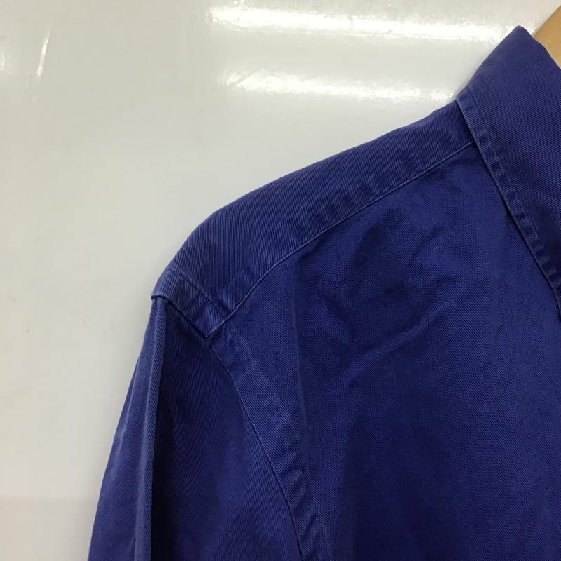 ラルフローレン RALPHLAUREN シャツ、ブラウス 長袖 長袖シャツ 刺繍シャツ カラーシャツ ボタンダウンシャツ L ロゴ、文字 青 / ブルー / blue メンズ USED 古着 中古 10161733