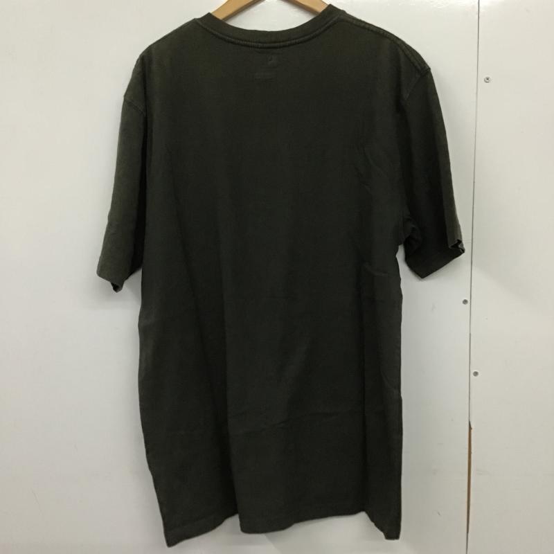 カーハート Carhartt Tシャツ 半袖 半袖カットソー プリントTシャツ クルーネックカットソー M ロゴ、文字 カーキ / カーキ / khaki メンズ USED 古着 中古 10161734