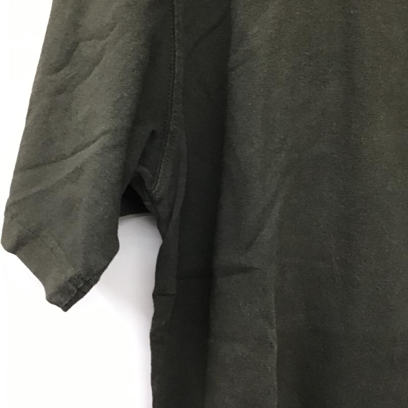 カーハート Carhartt Tシャツ 半袖 半袖カットソー プリントTシャツ クルーネックカットソー M ロゴ、文字 カーキ / カーキ / khaki メンズ USED 古着 中古 10161734