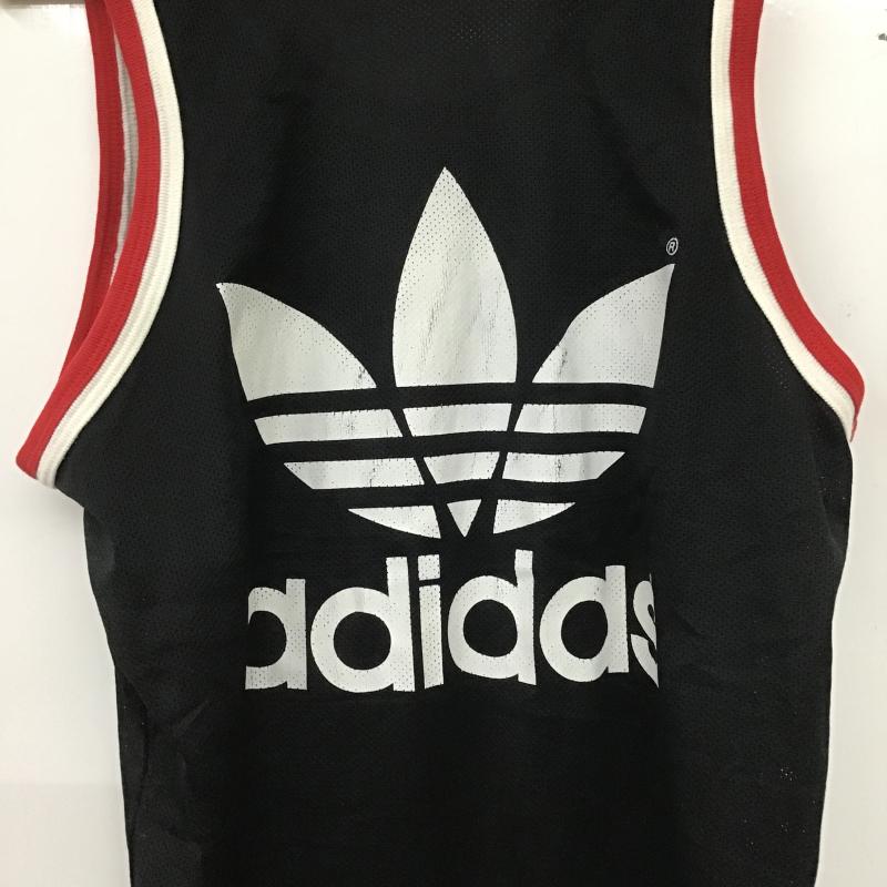 アディダス adidas タンクトップ タンクトップ タンクトップ スポーツウェア L ロゴ、文字 黒 / ブラック / black メンズ USED 古着 中古 10161735