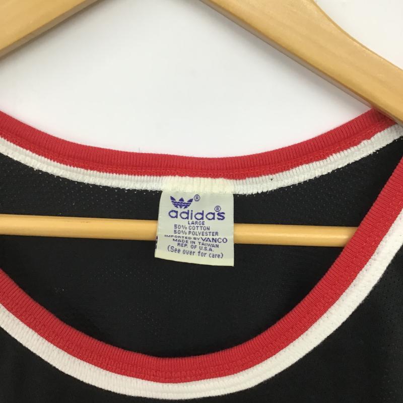 アディダス adidas タンクトップ タンクトップ タンクトップ スポーツウェア L ロゴ、文字 黒 / ブラック / black メンズ USED 古着 中古 10161735