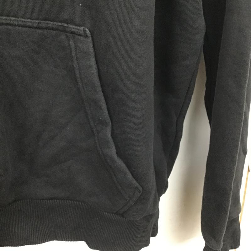 アディダス adidas パーカー 長袖 長袖パーカー プルオーバーパーカー スウェット M ロゴ、文字 黒 / ブラック / black メンズ USED 古着 中古 10161737