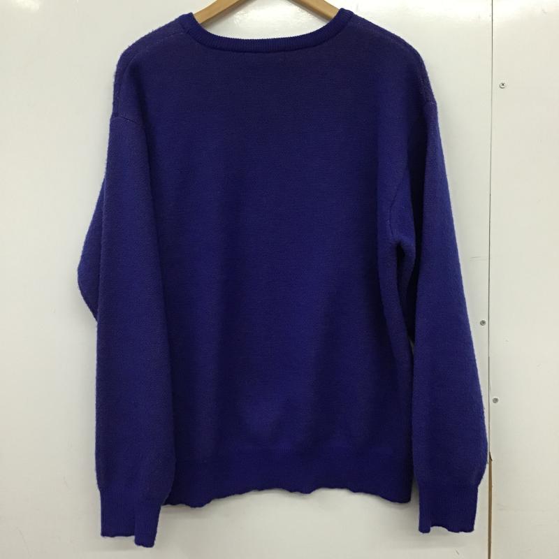 ロデオクラウンズワイドボウル RODEO CROWNS WIDE BOWL ニット、セーター 長袖 長袖 M ロゴ、文字 青 / ブルー / blue メンズ USED 古着 中古 10161738