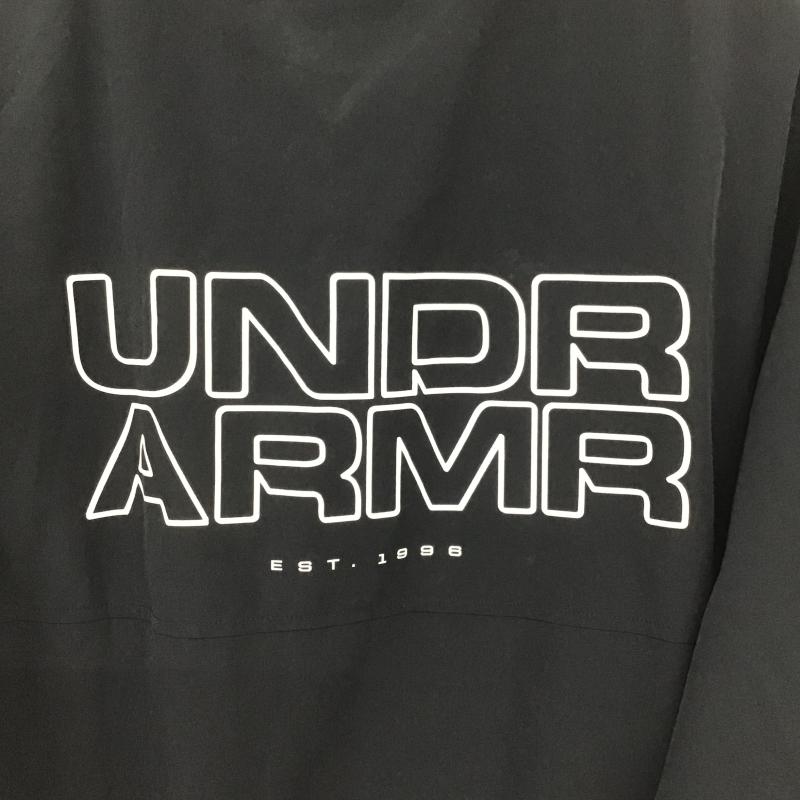 アンダーアーマー UNDER ARMOUR ジャケット、上着 ジャンパー、ブルゾン カジュアルジャケット フロントボタン アウター XXL ロゴ、文字 黒 / ブラック / black メンズ USED 古着 中古 10161739