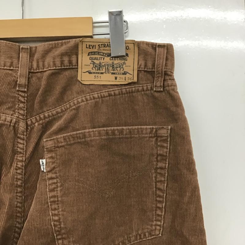 リーバイストラウスアンドコー Levi Strauss & co. パンツ ワークパンツ、ペインターパンツ コーデュロイパンツ ワイドパンツ カジュアルパンツ 34インチ 無地 茶 / ブラウン / brown メンズ USED 古着 中古 10161742