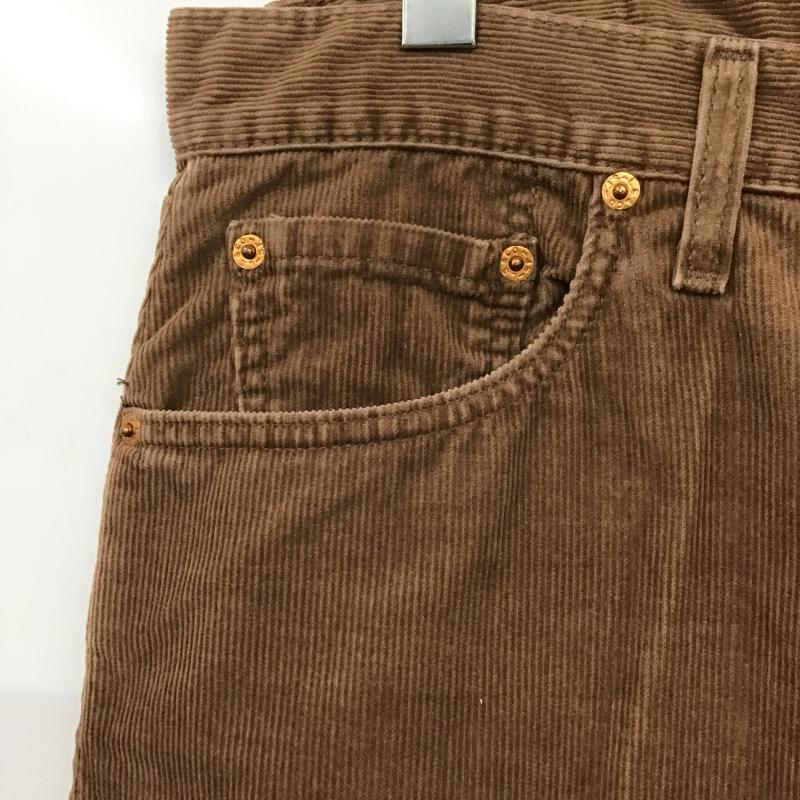 リーバイストラウスアンドコー Levi Strauss & co. パンツ ワークパンツ、ペインターパンツ コーデュロイパンツ ワイドパンツ カジュアルパンツ 34インチ 無地 茶 / ブラウン / brown メンズ USED 古着 中古 10161742