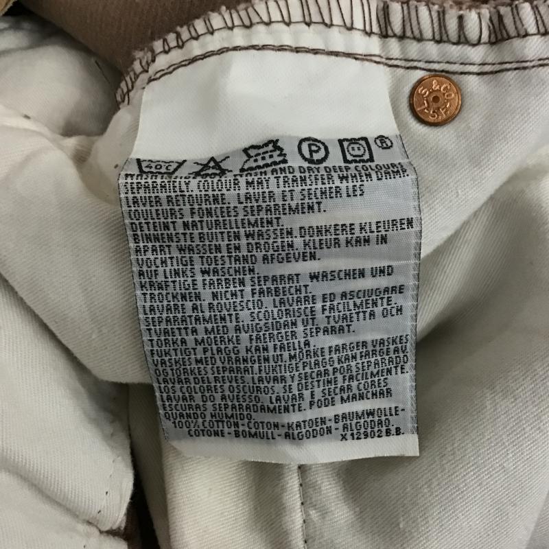 リーバイストラウスアンドコー Levi Strauss & co. パンツ ワークパンツ、ペインターパンツ コーデュロイパンツ ワイドパンツ カジュアルパンツ 34インチ 無地 茶 / ブラウン / brown メンズ USED 古着 中古 10161742