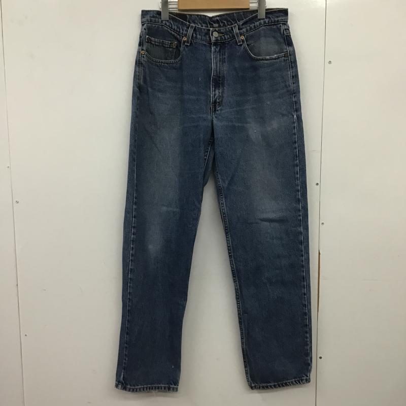 リーバイス Levi s パンツ デニム、ジーンズ デニムパンツ ワイドパンツ カジュアルパンツ 34インチ 無地 インディゴ / インディゴ / Indigo メンズ USED 古着 中古 10161743