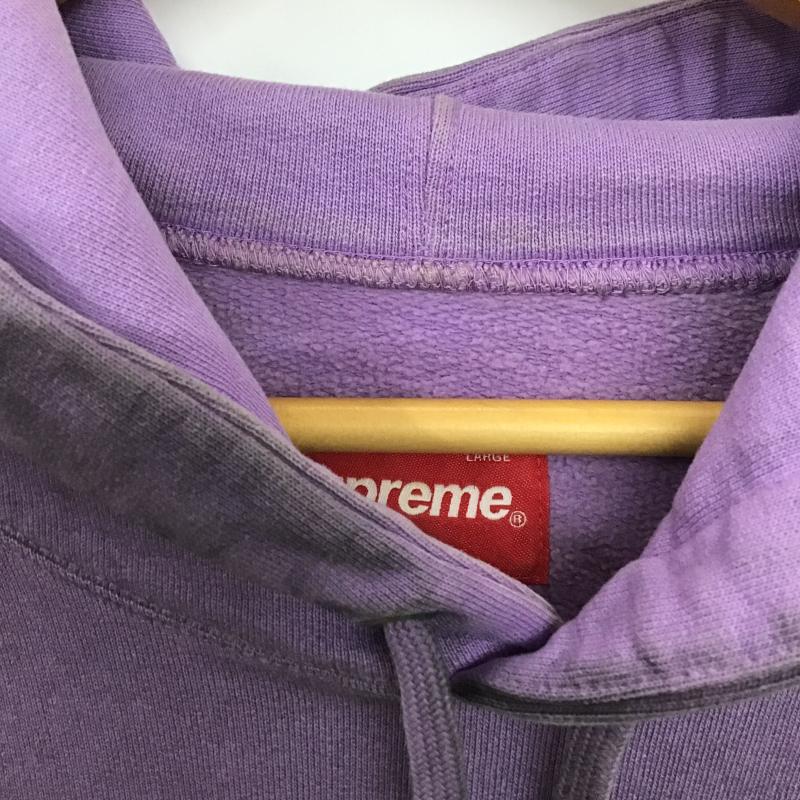 シュプリーム Supreme パーカー 長袖 長袖パーカー プルオーバーパーカー スウェット L ダメージ加工 紫 / パープル / purple メンズ USED 古着 中古 10161749