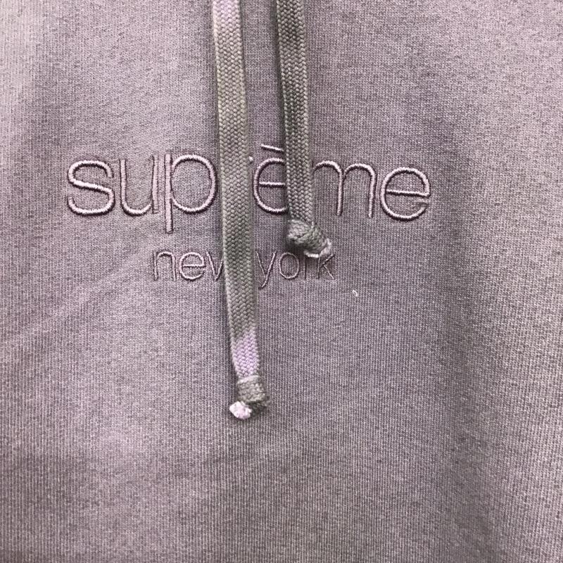 シュプリーム Supreme パーカー 長袖 長袖パーカー プルオーバーパーカー スウェット L ダメージ加工 紫 / パープル / purple メンズ USED 古着 中古 10161749