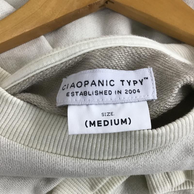 チャオパニック CIAOPANIC カットソー 長袖 長袖カットソー 無地カットソー クルーネック M 無地 アイボリー / アイボリー / メンズ USED 古着 中古 10161751