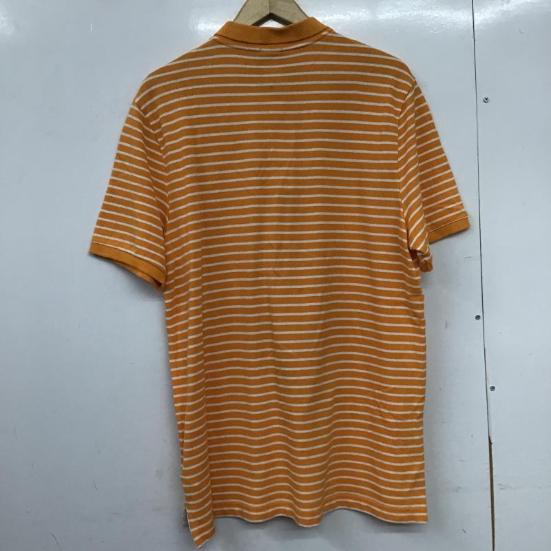 ナイキ NIKE ポロシャツ 半袖 半袖ポロシャツ カラーシャツ 半袖カットソー XL ボーダー柄 橙 / オレンジ / orange メンズ USED 古着 中古 10161757