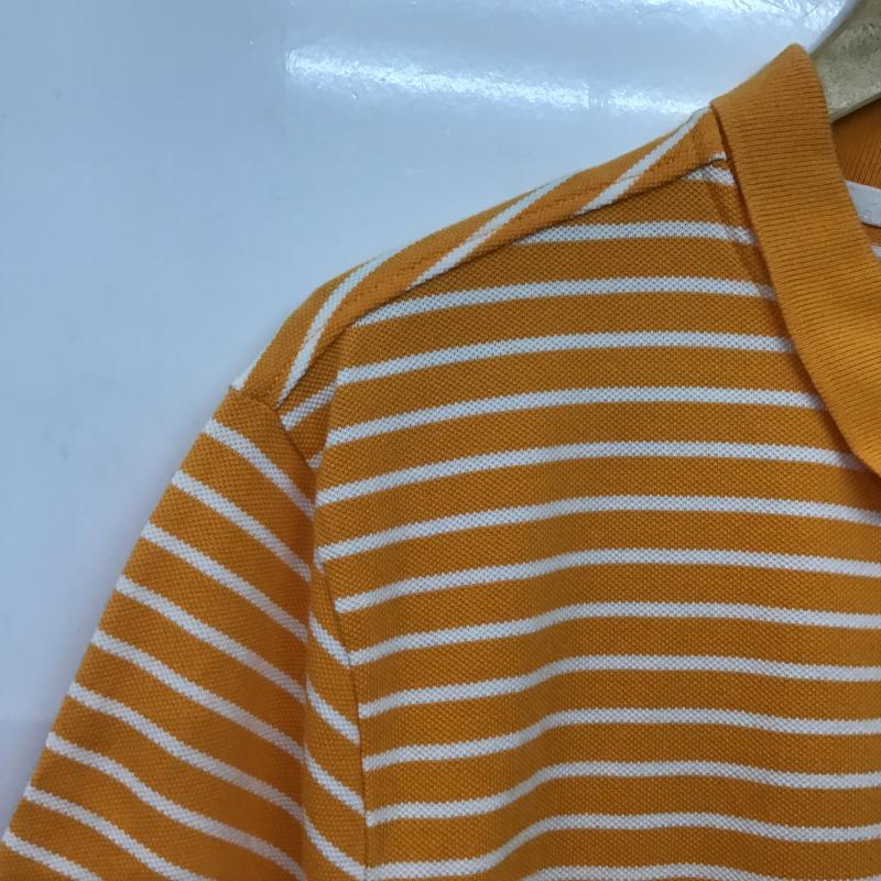 ナイキ NIKE ポロシャツ 半袖 半袖ポロシャツ カラーシャツ 半袖カットソー XL ボーダー柄 橙 / オレンジ / orange メンズ USED 古着 中古 10161757