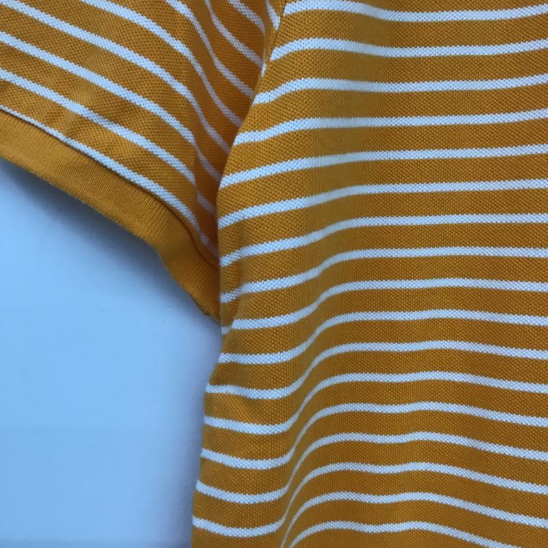 ナイキ NIKE ポロシャツ 半袖 半袖ポロシャツ カラーシャツ 半袖カットソー XL ボーダー柄 橙 / オレンジ / orange メンズ USED 古着 中古 10161757