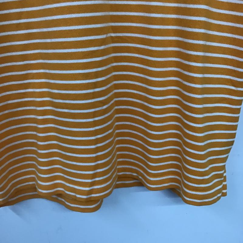 ナイキ NIKE ポロシャツ 半袖 半袖ポロシャツ カラーシャツ 半袖カットソー XL ボーダー柄 橙 / オレンジ / orange メンズ USED 古着 中古 10161757