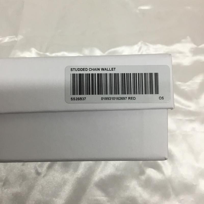 シュプリーム Supreme 財布 コンパクト財布 Leather Chain Wallet レザーチェーンウォレット 無地 赤 / レッド / red メンズ USED 古着 中古 10161758