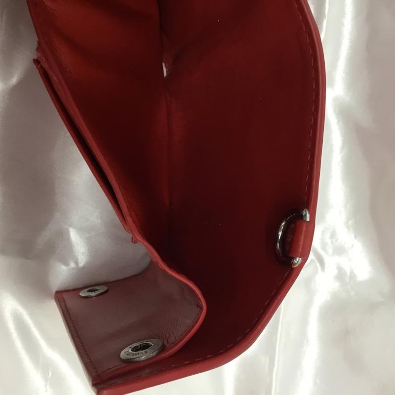 シュプリーム Supreme 財布 コンパクト財布 Leather Chain Wallet レザーチェーンウォレット 無地 赤 / レッド / red メンズ USED 古着 中古 10161758