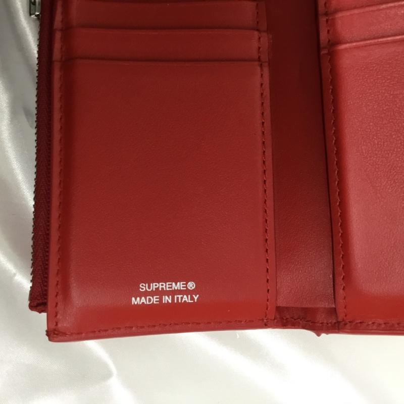 シュプリーム Supreme 財布 コンパクト財布 Leather Chain Wallet レザーチェーンウォレット 無地 赤 / レッド / red メンズ USED 古着 中古 10161758