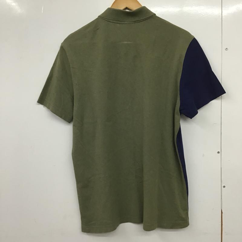ラコステ LACOSTE ポロシャツ 半袖 半袖ポロシャツ カラーシャツ 半袖カットソー 5 ロゴ、文字 カーキ / カーキ / khaki メンズ USED 古着 中古 10161759