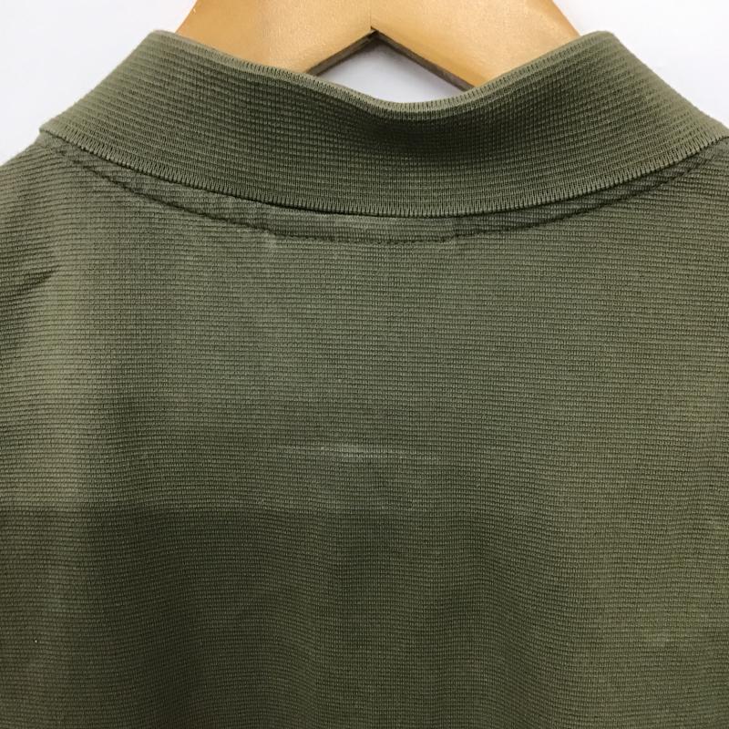 ラコステ LACOSTE ポロシャツ 半袖 半袖ポロシャツ カラーシャツ 半袖カットソー 5 ロゴ、文字 カーキ / カーキ / khaki メンズ USED 古着 中古 10161759