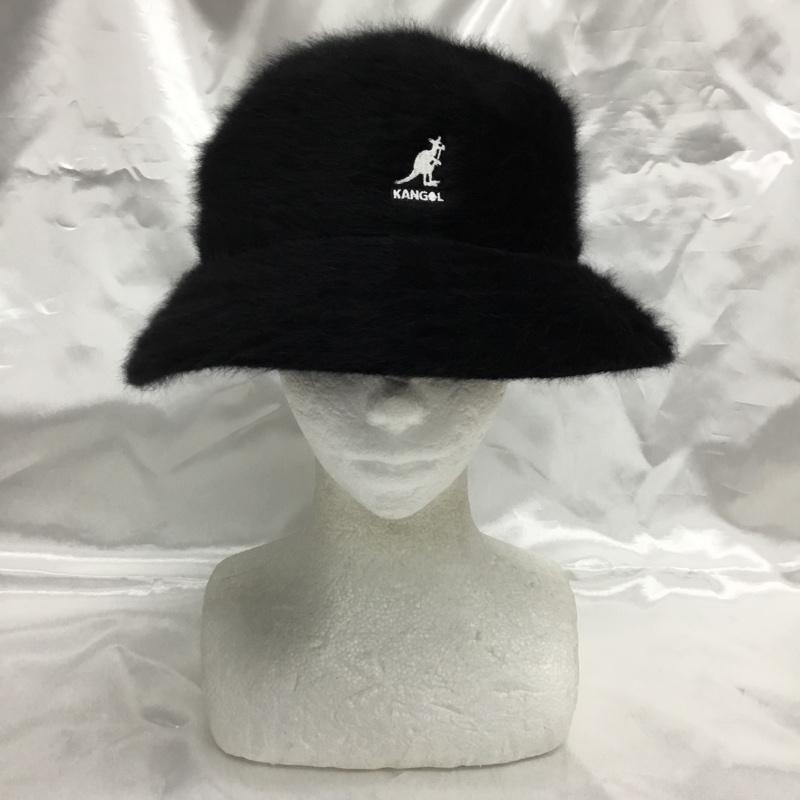 カンゴール KANGOL 帽子 ハット バケットハット 無地 黒 / ブラック / black レディース USED 古着 中古 10161760
