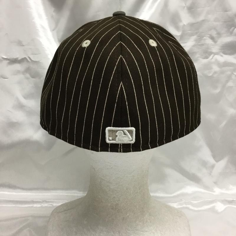 ニューエラ NEW ERA 帽子 キャップ 7 5/8 60.6cm ロゴ、文字 茶 / ブラウン / brown メンズ USED 古着 中古 10161763