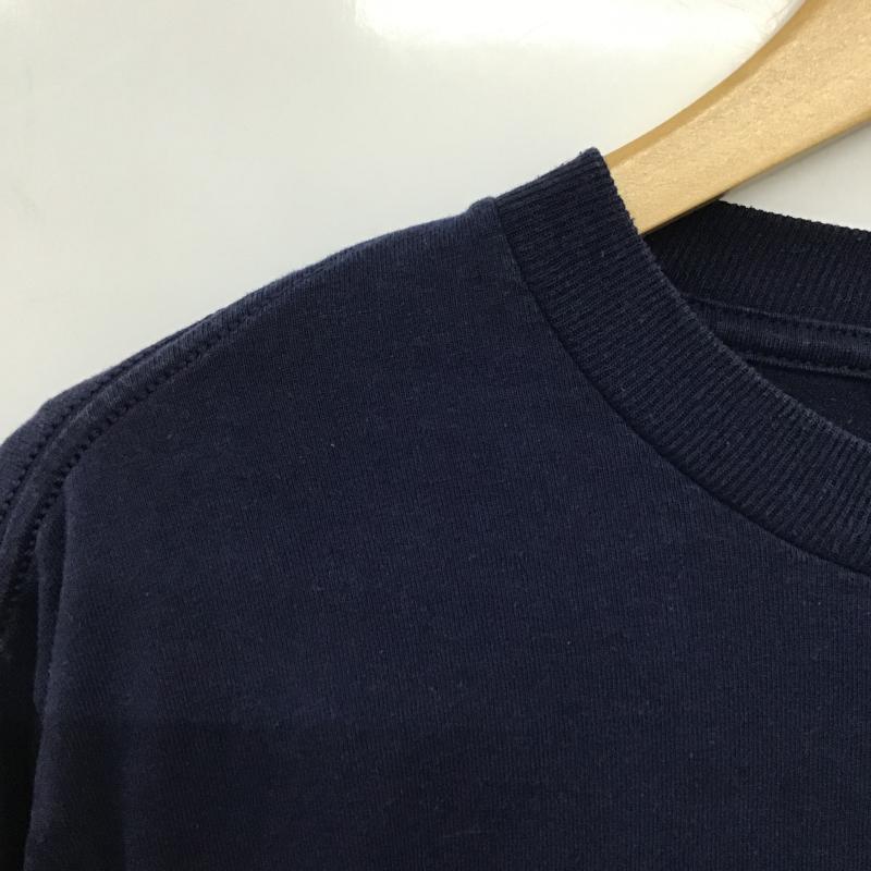 ジャージーズ JERZEES カットソー 長袖 長袖カットソー プリントカットソー クルーネック M ロゴ、文字 紺 / ネイビー / navy メンズ USED 古着 中古 10161771