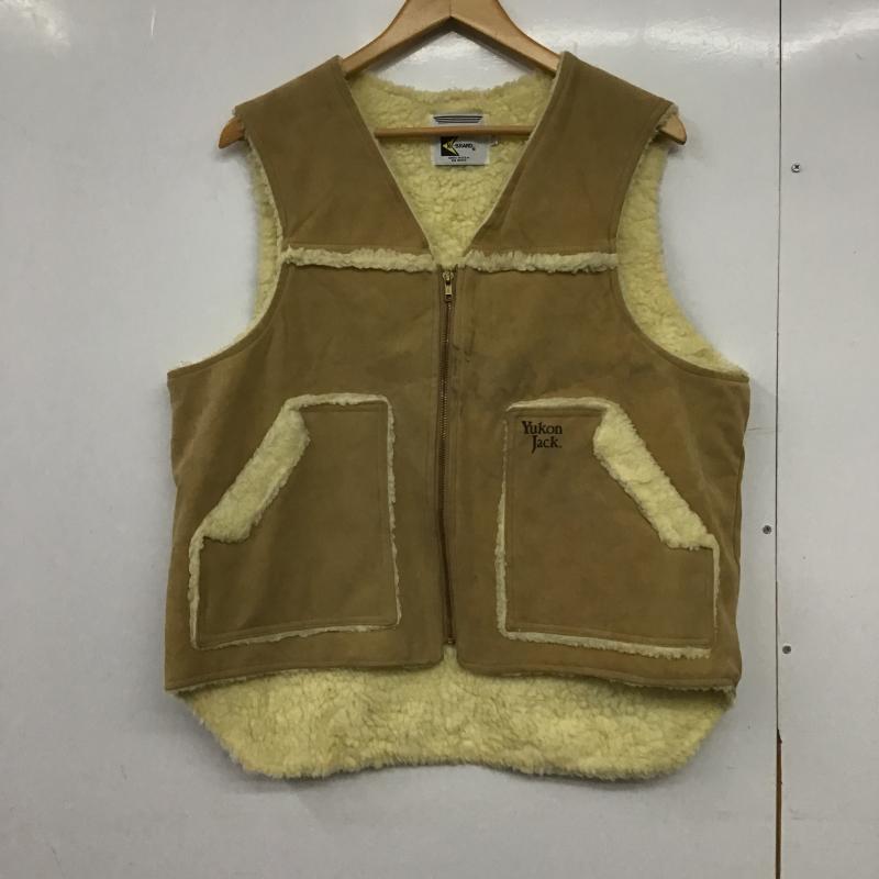 ケーブランド K-BRAND ベスト ベスト ジップアップベスト ノースリーブカットソー アウター L ロゴ、文字 ベージュ / ベージュ / beige メンズ USED 古着 中古 10161772