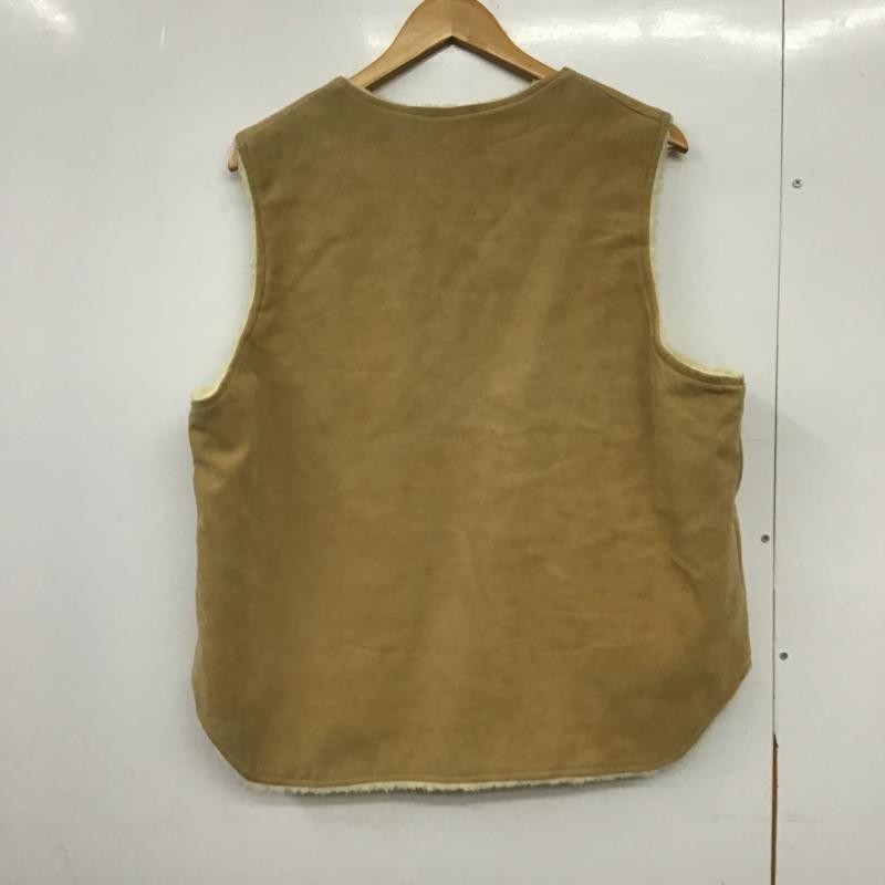 ケーブランド K-BRAND ベスト ベスト ジップアップベスト ノースリーブカットソー アウター L ロゴ、文字 ベージュ / ベージュ / beige メンズ USED 古着 中古 10161772