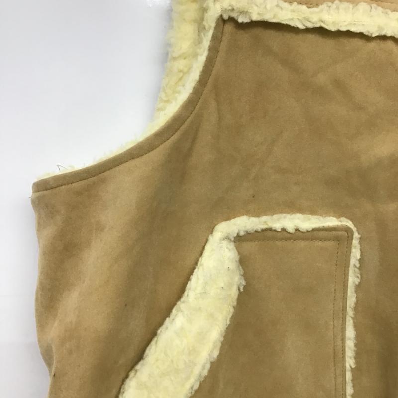 ケーブランド K-BRAND ベスト ベスト ジップアップベスト ノースリーブカットソー アウター L ロゴ、文字 ベージュ / ベージュ / beige メンズ USED 古着 中古 10161772