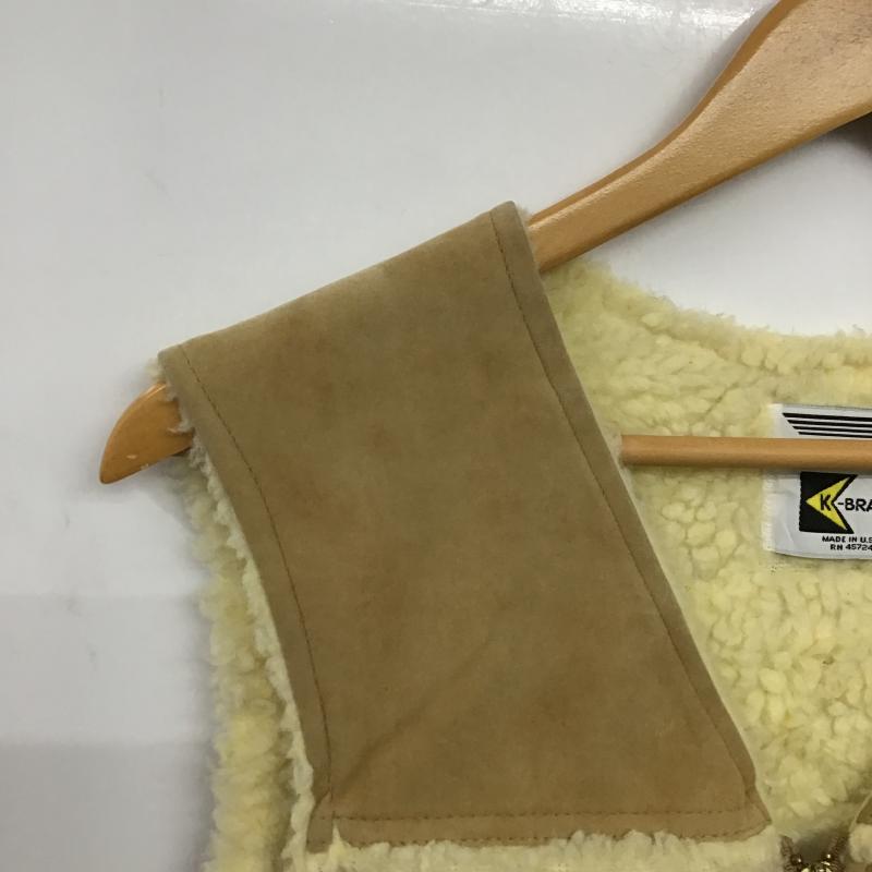 ケーブランド K-BRAND ベスト ベスト ジップアップベスト ノースリーブカットソー アウター L ロゴ、文字 ベージュ / ベージュ / beige メンズ USED 古着 中古 10161772