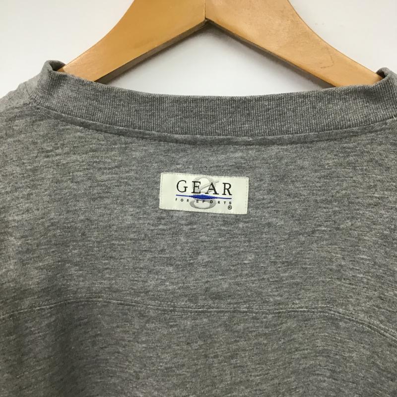 古着 USED カットソー 長袖 長袖カットソー プリントカットソー Vネック L ロゴ、文字 灰 / グレー / gray メンズ USED 古着 中古 10161773