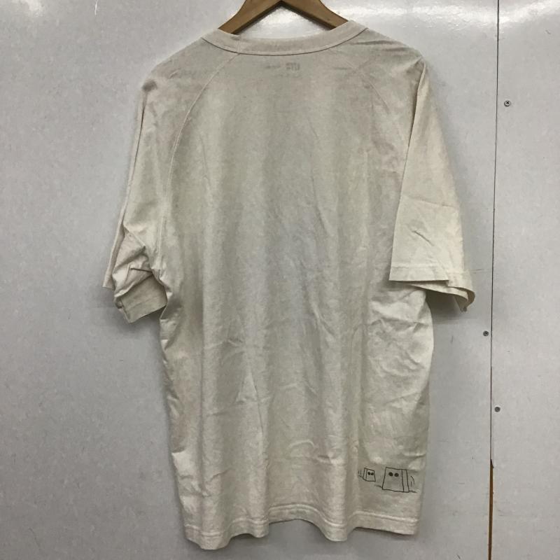 ユニクロ UNIQLO Tシャツ 半袖 半袖カットソー プリントTシャツ クルーネックカットソー XL プリント 白 / ホワイト / white メンズ USED 古着 中古 10161775