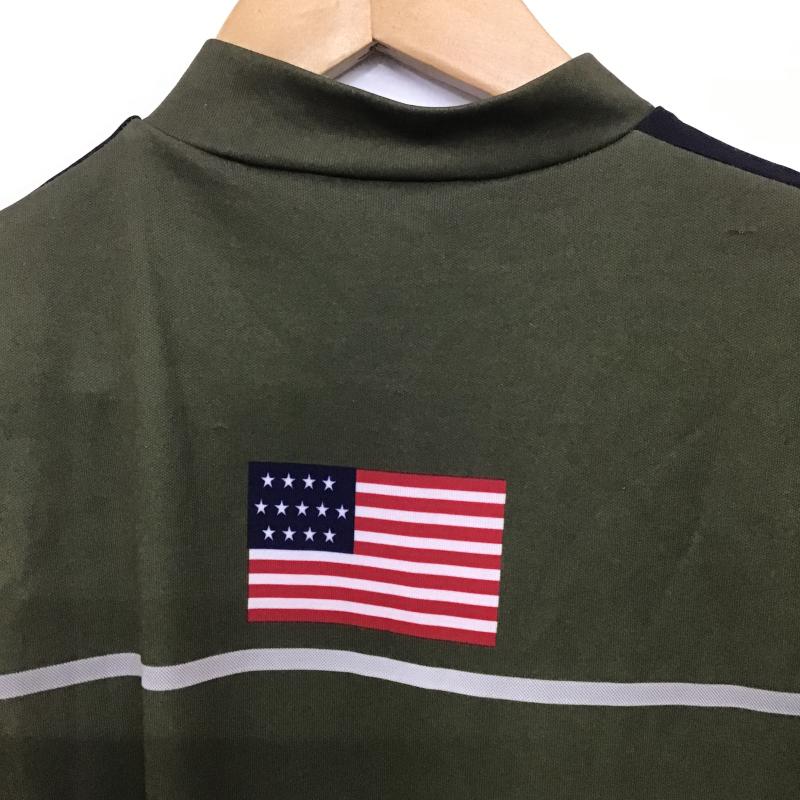 ポロスポーツラルフローレン POLOSPORT カットソー 半袖 半袖カットソー プリントTシャツ スポーツウェア M ロゴ、文字 カーキ / カーキ / khaki メンズ USED 古着 中古 10161778
