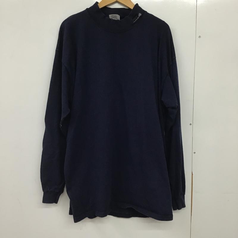 古着 USED カットソー 長袖 長袖カットソー 刺繍カットソー 古着 Santee XL ロゴ、文字 紺 / ネイビー / navy メンズ USED 古着 中古 10161779