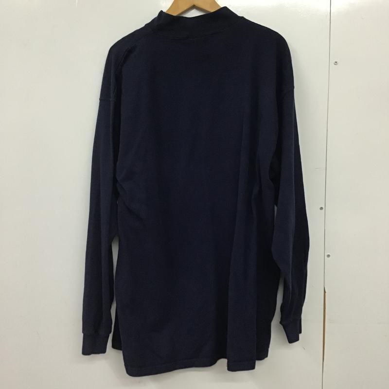古着 USED カットソー 長袖 長袖カットソー 刺繍カットソー 古着 Santee XL ロゴ、文字 紺 / ネイビー / navy メンズ USED 古着 中古 10161779