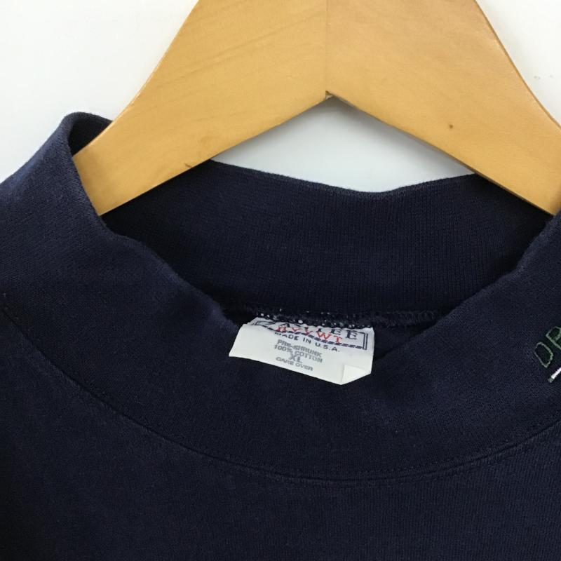 古着 USED カットソー 長袖 長袖カットソー 刺繍カットソー 古着 Santee XL ロゴ、文字 紺 / ネイビー / navy メンズ USED 古着 中古 10161779