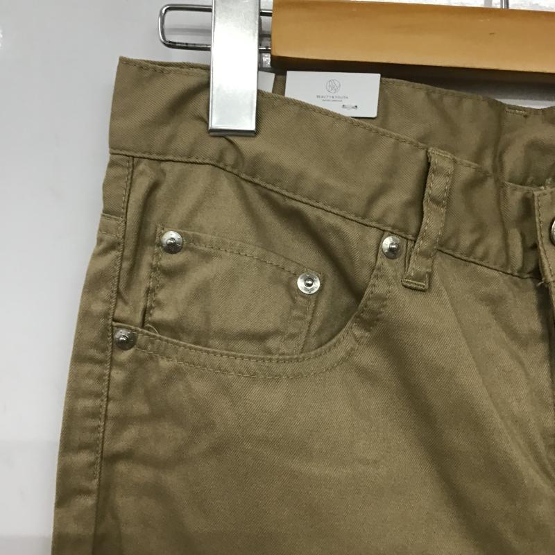 ビューティアンドユースユナイテッドアローズ BEAUTY&YOUTH UNITED ARROWS パンツ デニム、ジーンズ スリムパンツ ストレッチパンツ カジュアルパンツ 28インチ 無地 ベージュ / ベージュ / beige メンズ USED 古着 中古 10161783