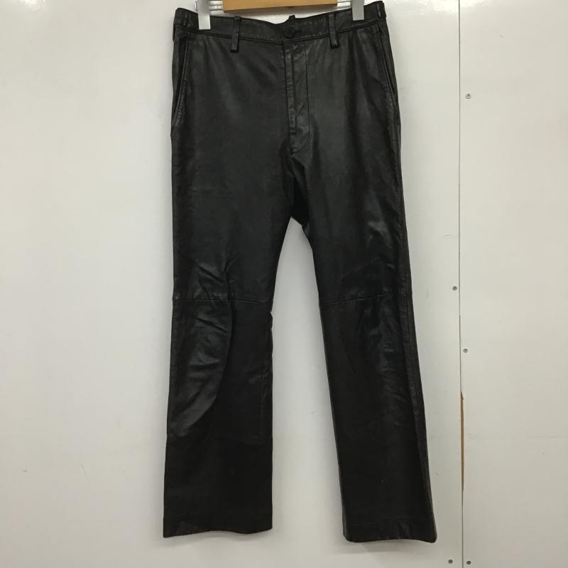 ソーイ soe パンツ ワークパンツ、ペインターパンツ レザーパンツ スリムパンツ カウレザー 1 無地 黒 / ブラック / black メンズ USED 古着 中古 10161789