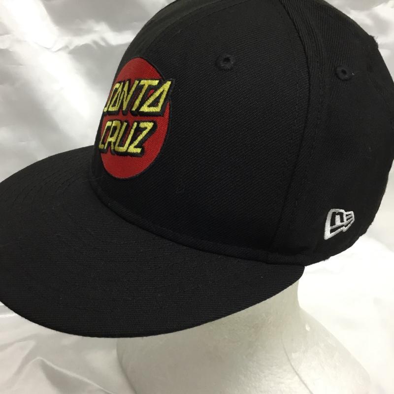 サンタクルーズ SANTA CRUZ 帽子 キャップ NEW ERA 58.7cm 7 3/8 ロゴ、文字 黒 / ブラック / black メンズ USED 古着 中古 10161790