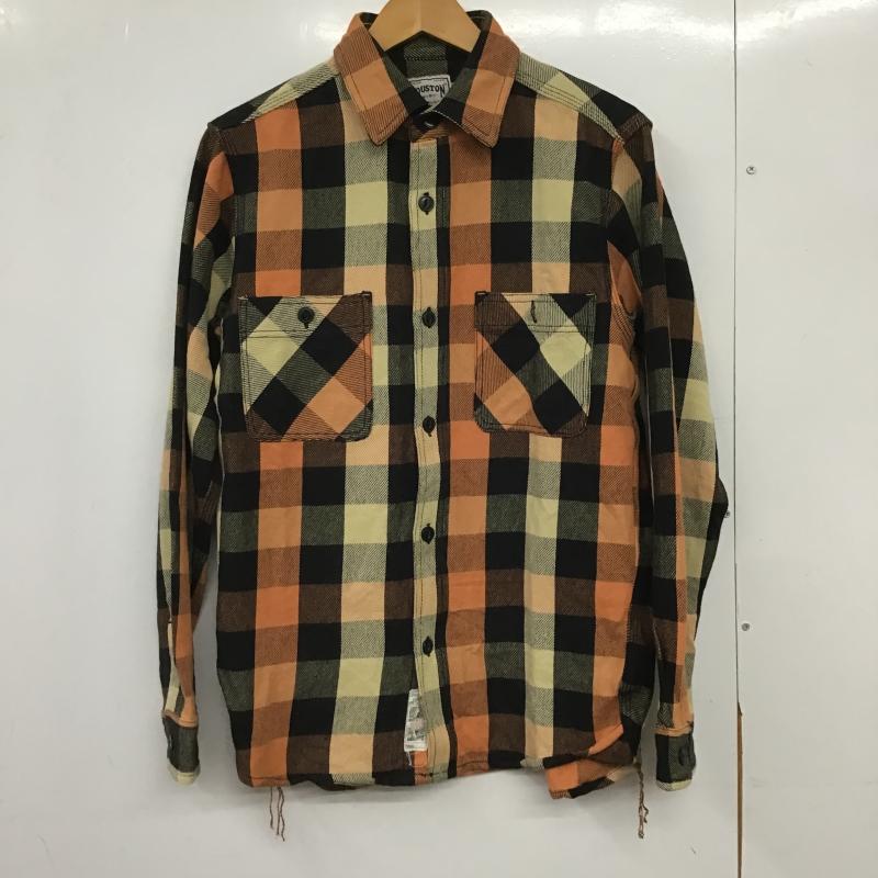 ヒューストン HOUSTON シャツ、ブラウス 長袖 長袖シャツ チェックシャツ カラーシャツ M チェック マルチカラー / マルチカラー / multicolor メンズ USED 古着 中古 10161793