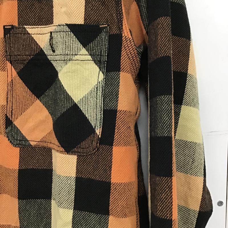 ヒューストン HOUSTON シャツ、ブラウス 長袖 長袖シャツ チェックシャツ カラーシャツ M チェック マルチカラー / マルチカラー / multicolor メンズ USED 古着 中古 10161793