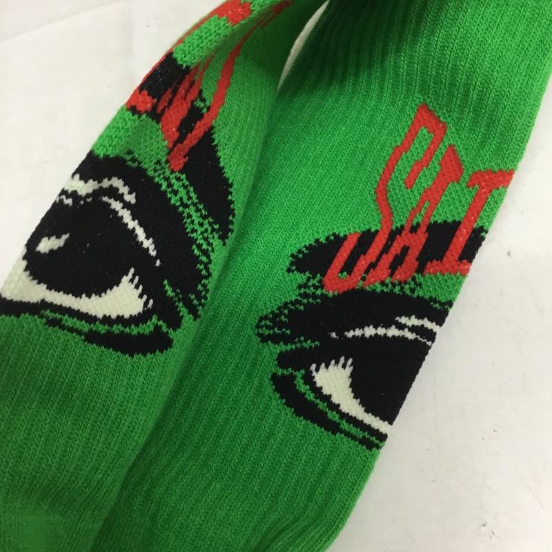 セント マイケル SAINT Mxxxxxx ファッション小物 ファッション小物 靴下 ソックス ロゴ、文字 緑 / グリーン / green メンズ USED 古着 中古 10161794